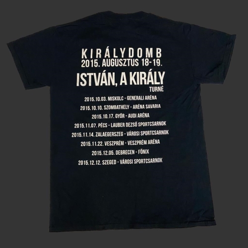 István, a király - Turné Fekete Férfi póló