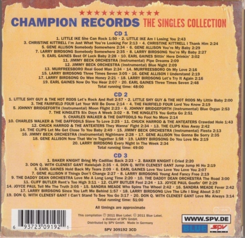 Champion Records - The Singles Collection (3CD Box)