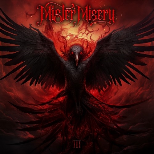 Mister Misery: Mister Misery TRANSPARENT RED / BLACK MARBLED LP