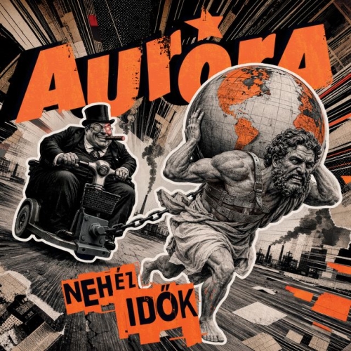 Aurora: Nehéz idők SZÜRKE / NARANCSSÁRGA MARBLED LP