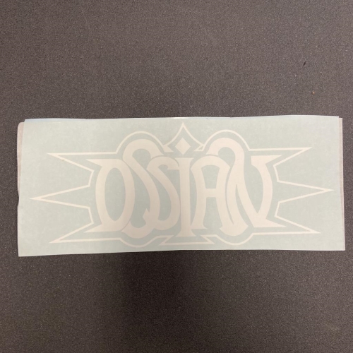 Ossian: Logo autómatrica - Fehér - külső - nagy méretű - 15x38 cm
