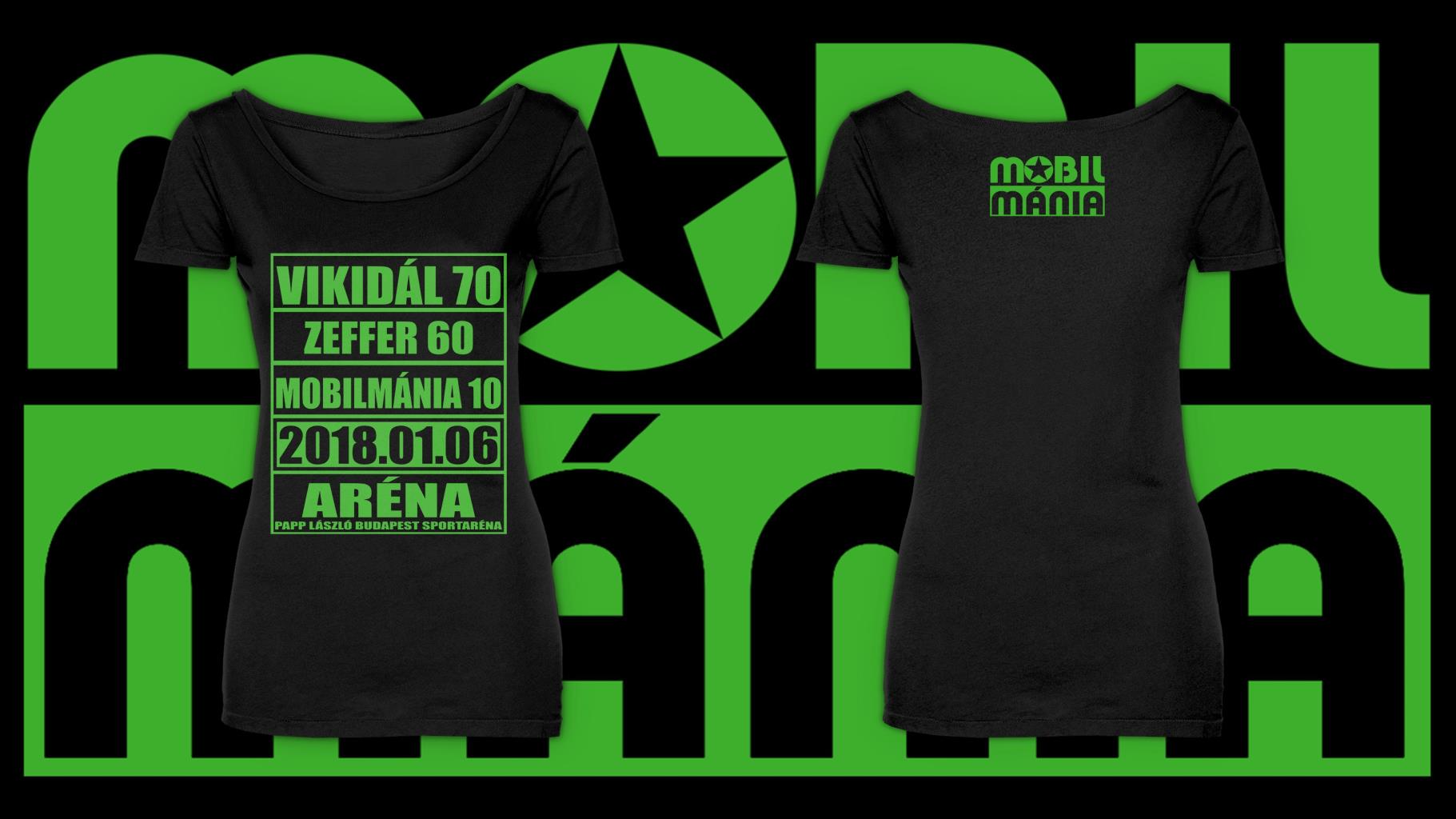 Mobilmánia: Vikidál 70 / Zeffer 60 Arena Női póló