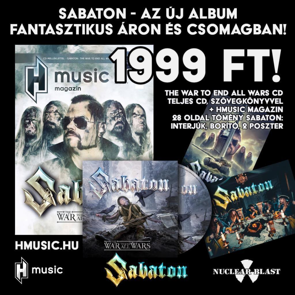 Sabaton: speciális kiadás az új albumból Magyarországon 