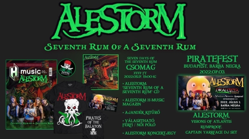 Piratefest Budapest: Alestorm, Visions Of Atlantis, Rumproof, Captain Yarrface DJ Set