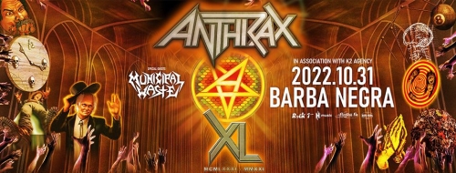 Anthrax / Municipal Waste - 2022.10.31. Barba Negra - Koncertjegy