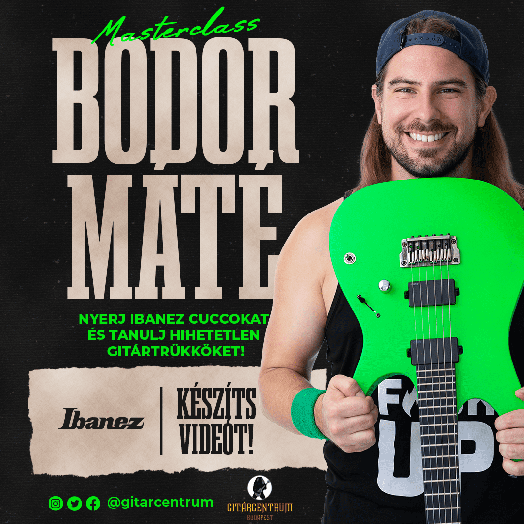 Gitárleckék az Alestorm gitáros Bodor Mátétól