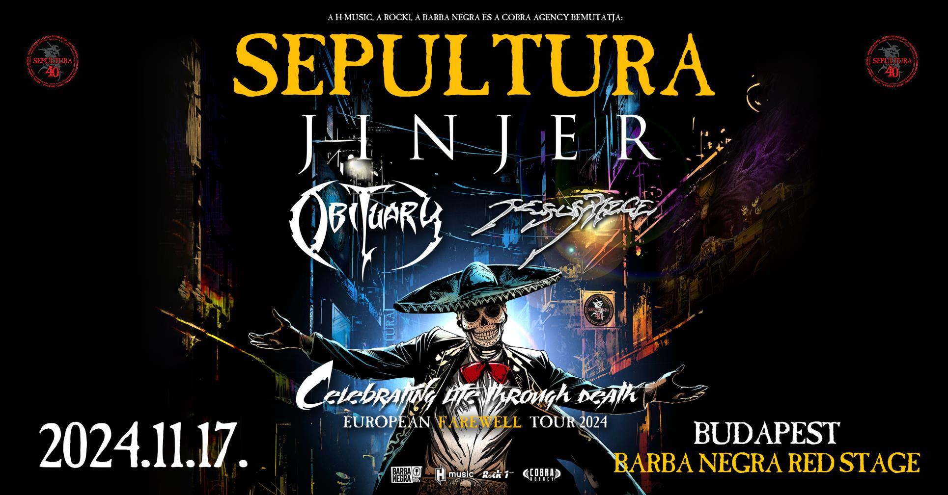 SEPULTURA - Celebrating Life Through Death - European Farewell Tour