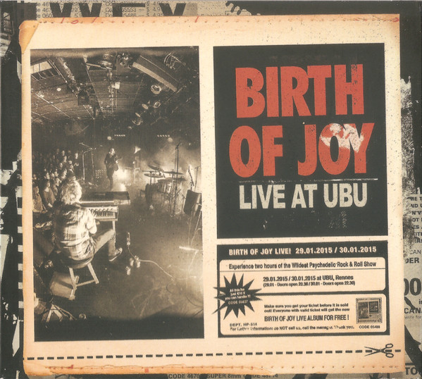 Birth Of Joy: Live At Ubu DIGI 2CD