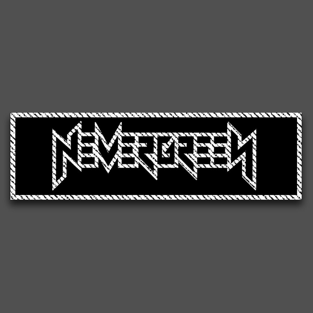 Nevergreen: Logo Téglalap Felvarró