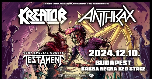 Kreator x Anthrax x Testament - Tour 2024