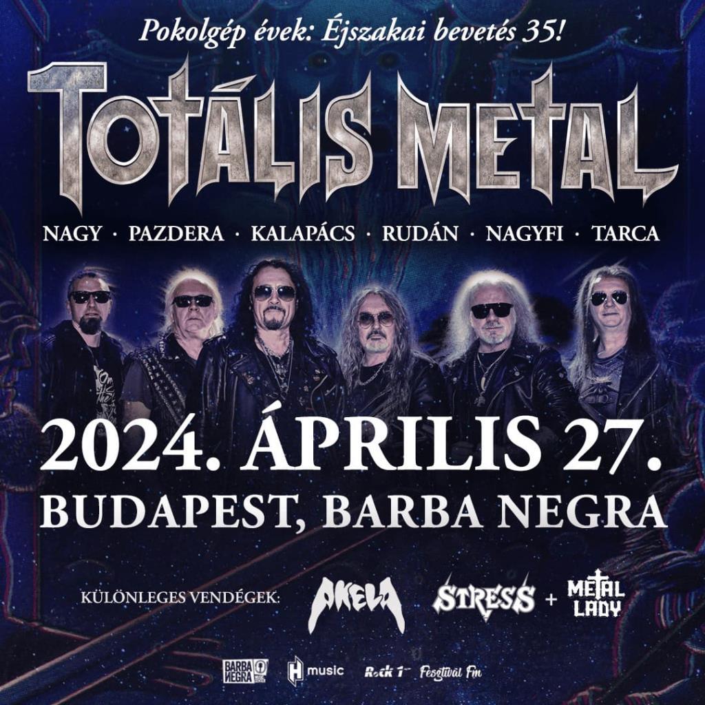 Giga TOTÁLIS METAL koncert a Barba Negrában április 27-én