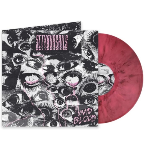 Setyoursails: Bad Blood PINK / BLACK MARBLED LP