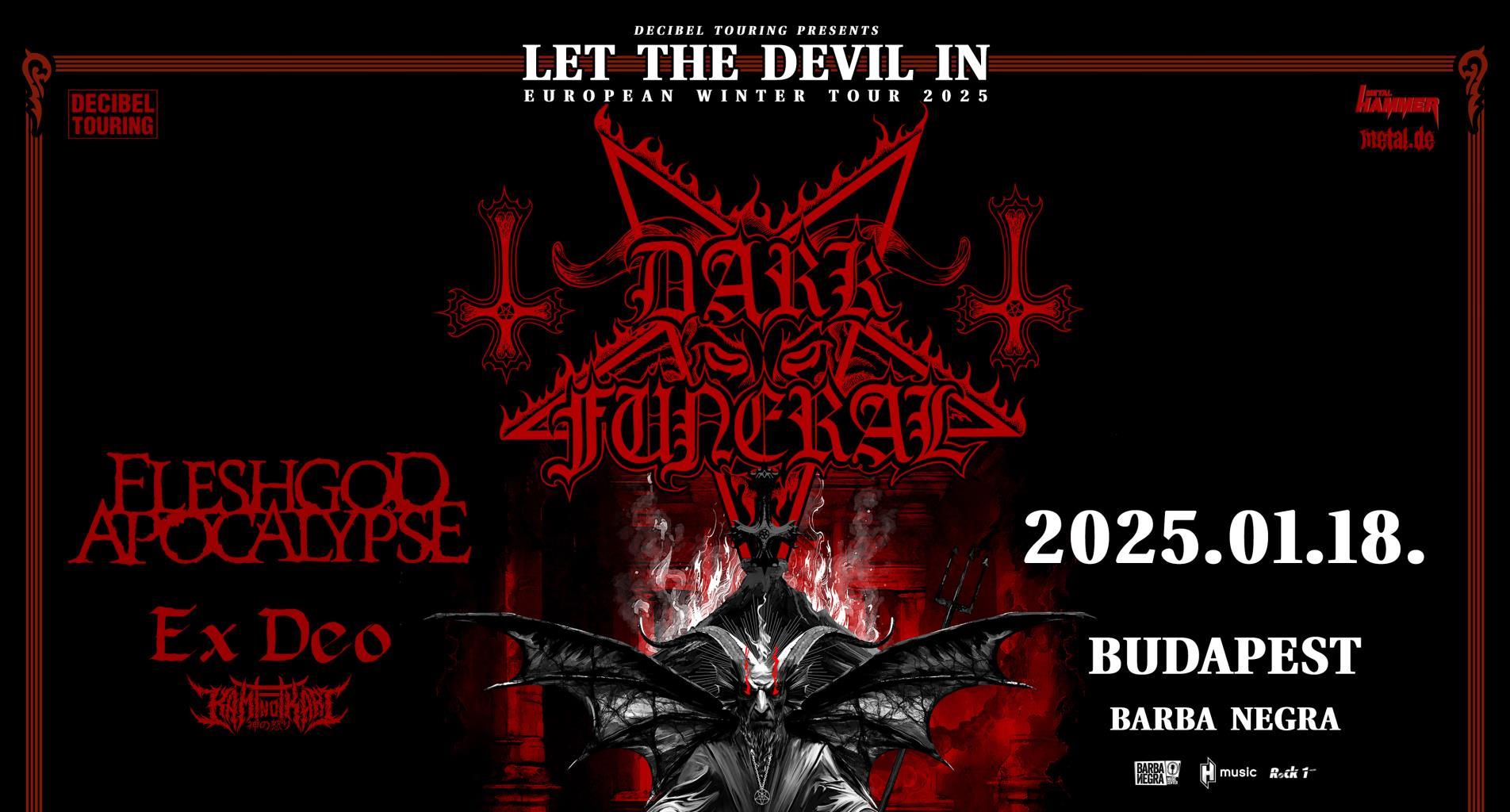 DARK FUNERAL + FLESHGOD APOCALYPSE + EX DEO + KAMI NO IKARI