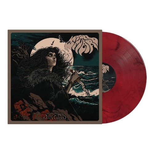 Moon Wizard: Sirens RED / BLACK MARBLED LP