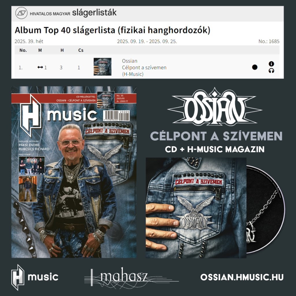 Ossian - Harmadik hete listavezető az új album!
