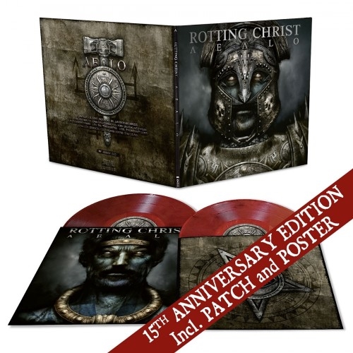 Rotting Christ: AEALO (15th Anniversary Edition) RED / BLACK MARBLED 2LP