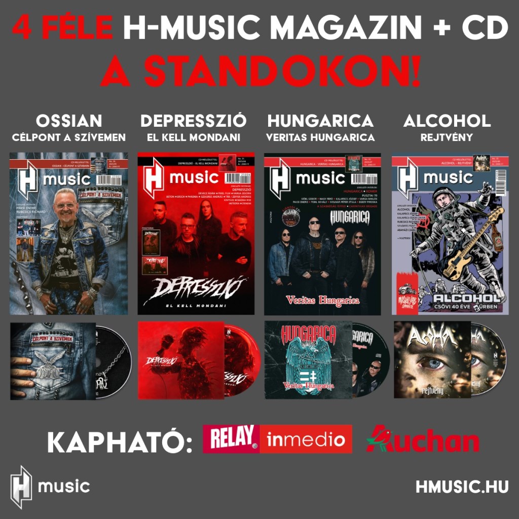 Először a H-Music történelmében / 4 magazin + CD a standokon!