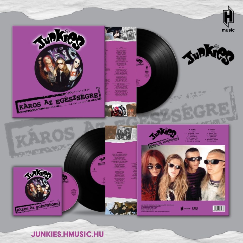 Junkies  - Előrendelhető a Káros az egészségre album digipak CD-n és LP-n
