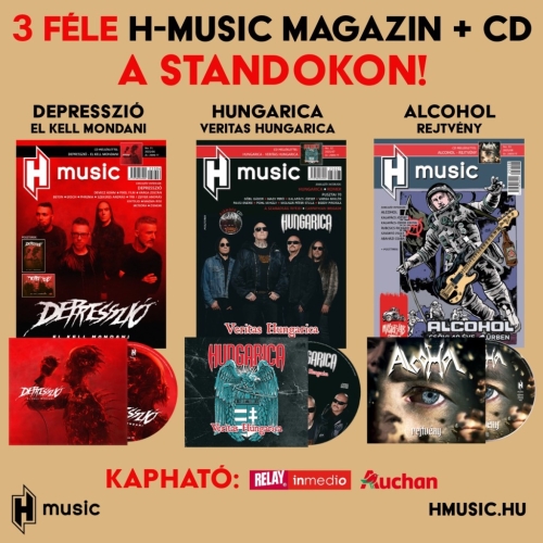 Újságmellékletes Depresszió, Hungarica és Alcohol albumok a standokon!