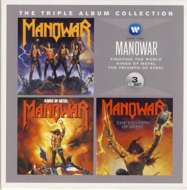 Manowar: Fighting The World / Kings Of Metal / The Triumph Of Steel 3CD BOX
