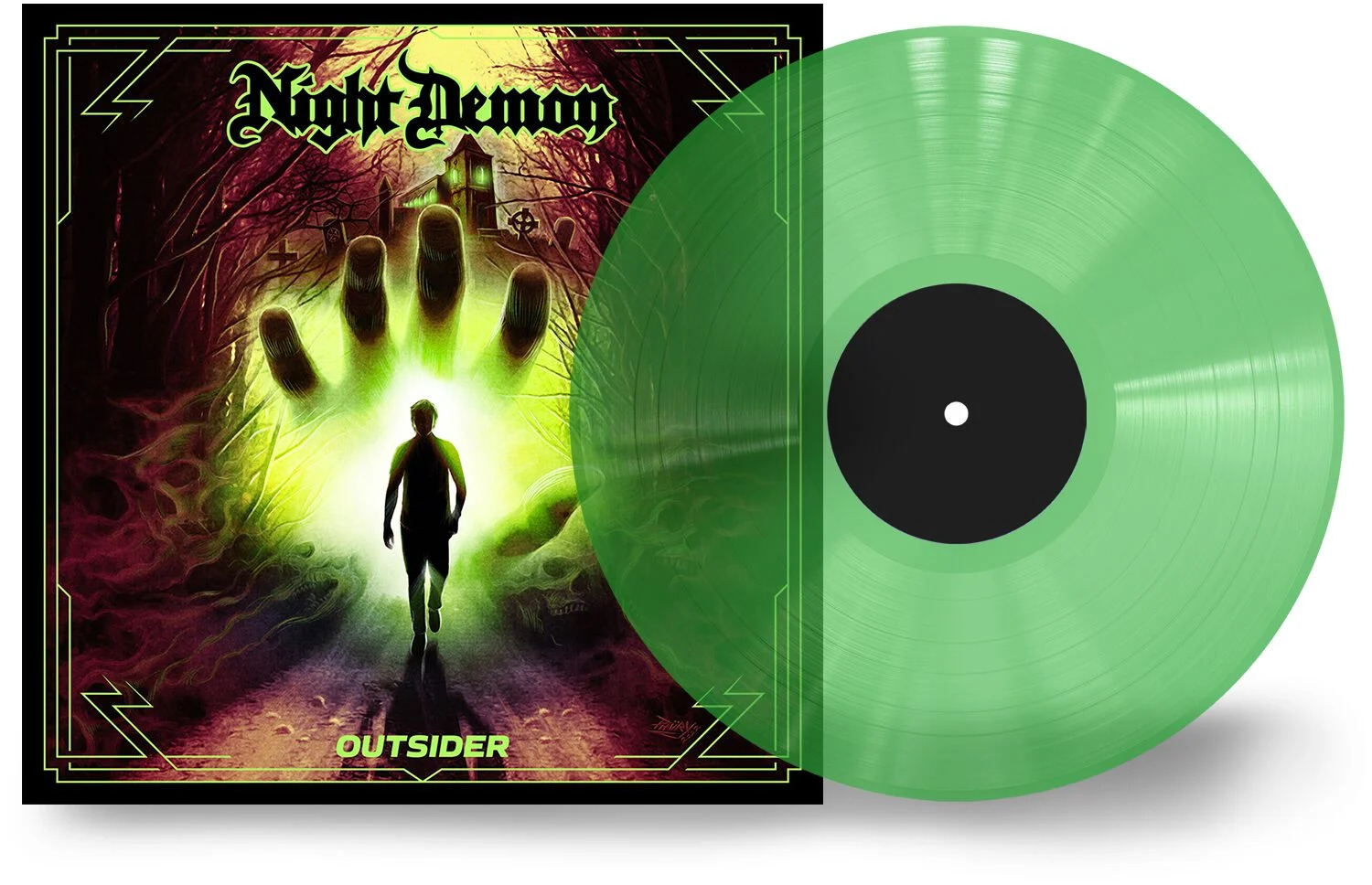 Night Demon: Outsider (Limited Edition) TRANSPARENT GREEN LP
