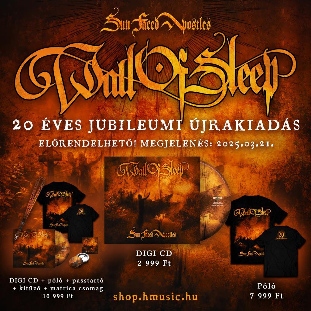Előrendelhető a Wall Of Sleep: Sun Faced Apostles 20 éves jubileumi kiadása