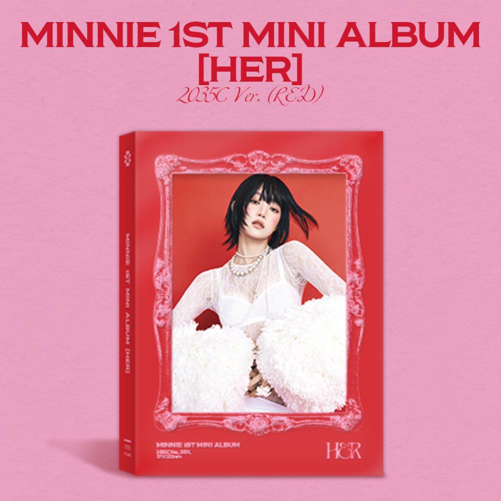 MINNIE ((G)I-DLE): HER 1ST MINI ALBUM (2035C Version - Red) CD+Merch