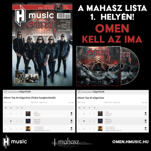Omen: Mindkét Mahasz lista legtetején a Kell az ima album!
