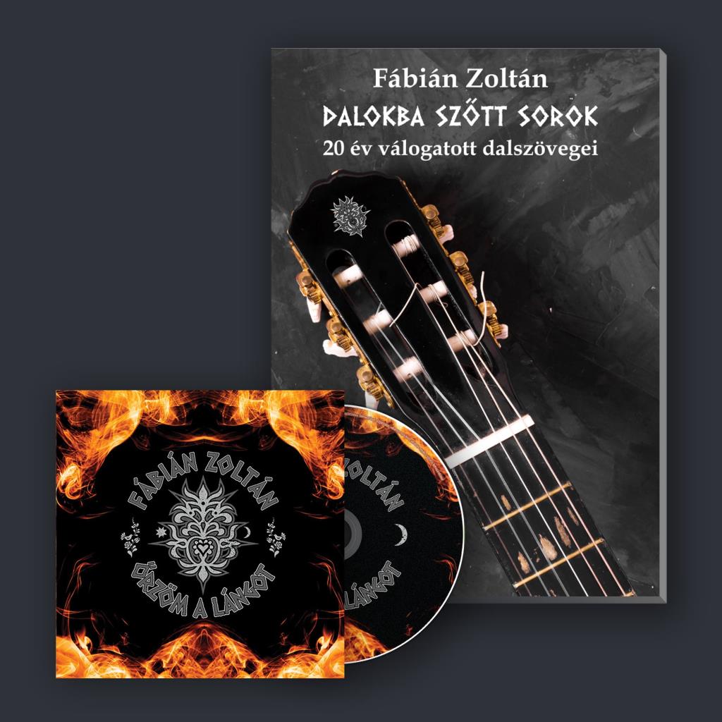 Fábián Zoltán: Őrzöm a lángot DIGI CD + Dalokba szőtt sorok Könyv