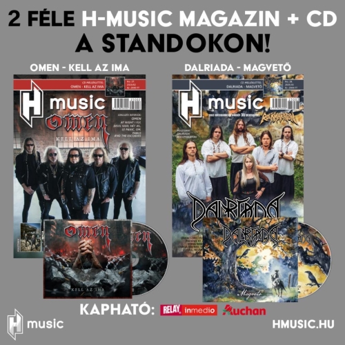 Újságmellékletes Omen és Dalriada albumok a standokon (is) 