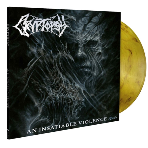 Cryptopsy: An Insatiable Violence TRANSPARENT YELLOW / BLACK MARBLED LP