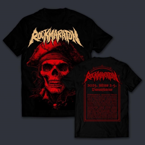 Rockmaraton Kalózkoponya Férfi Póló - Utolsó darabok!