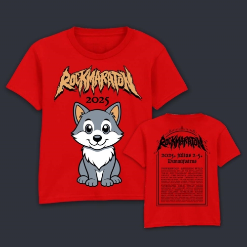 Rockmaraton Kisfarkas Piros Férfi Póló