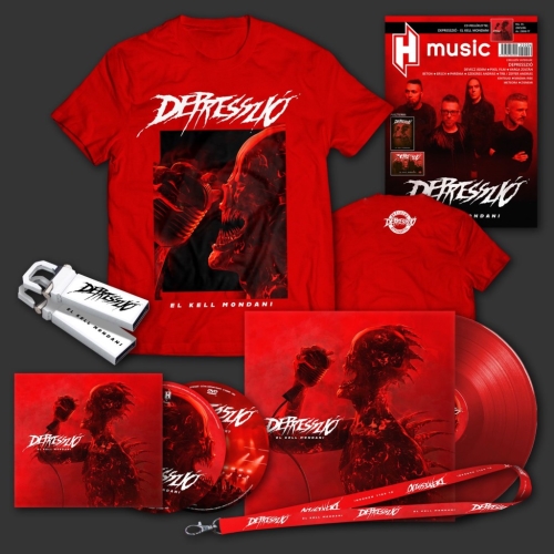 Depresszió: El kell mondani DIGI CD+DVD + PIROS LP + Pendrive + Póló Csomag