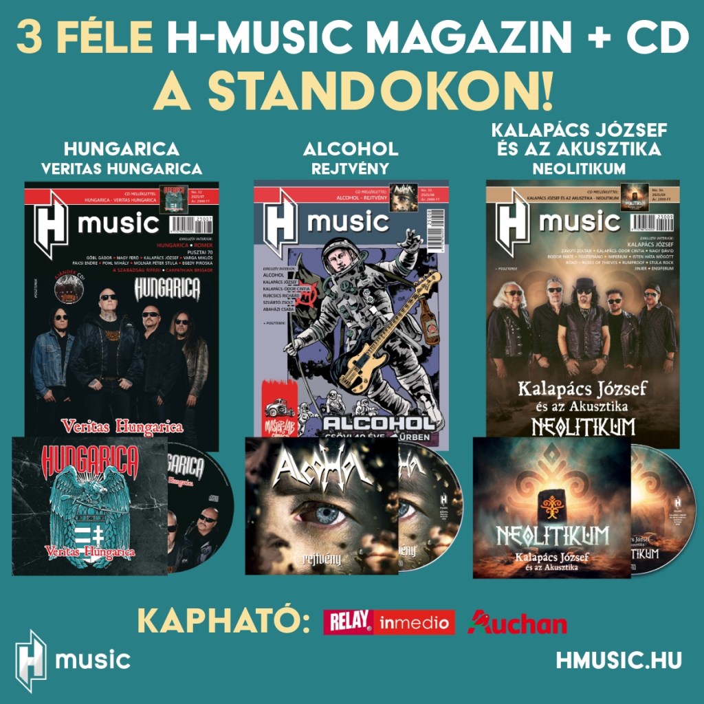 Újságmellékletes Hungarica, Alcohol és Kalapács József és az Akusztika albumok a standokon!