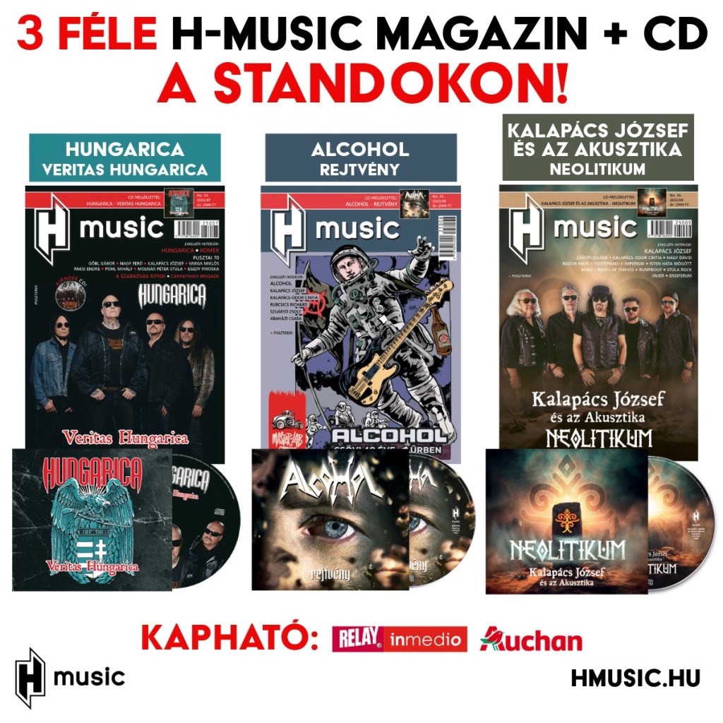Még a standokon az újságmellékletes Hungarica, Alcohol, illetve Kalapács József és az Akusztika albumok!