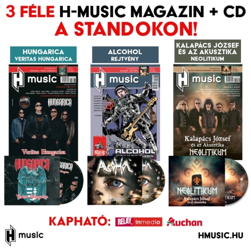 Még a standokon az újságmellékletes Hungarica, Alcohol, illetve Kalapács József és az Akusztika albumok!