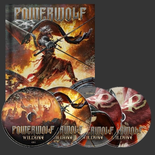 Powerwolf: Wildlive (Live At Olympiahalle) 2CD+DVD+BLURAY MEDIABOOK