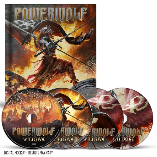 Powerwolf: Wildlive (Live At Olympiahalle) 2CD+DVD+BLURAY MEDIABOOK