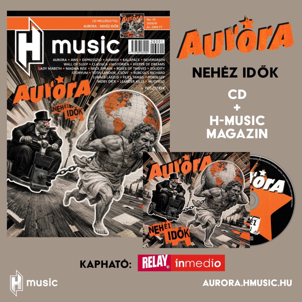 Standokon az Aurora új lemeze CD+H-Music magazin kombóként!