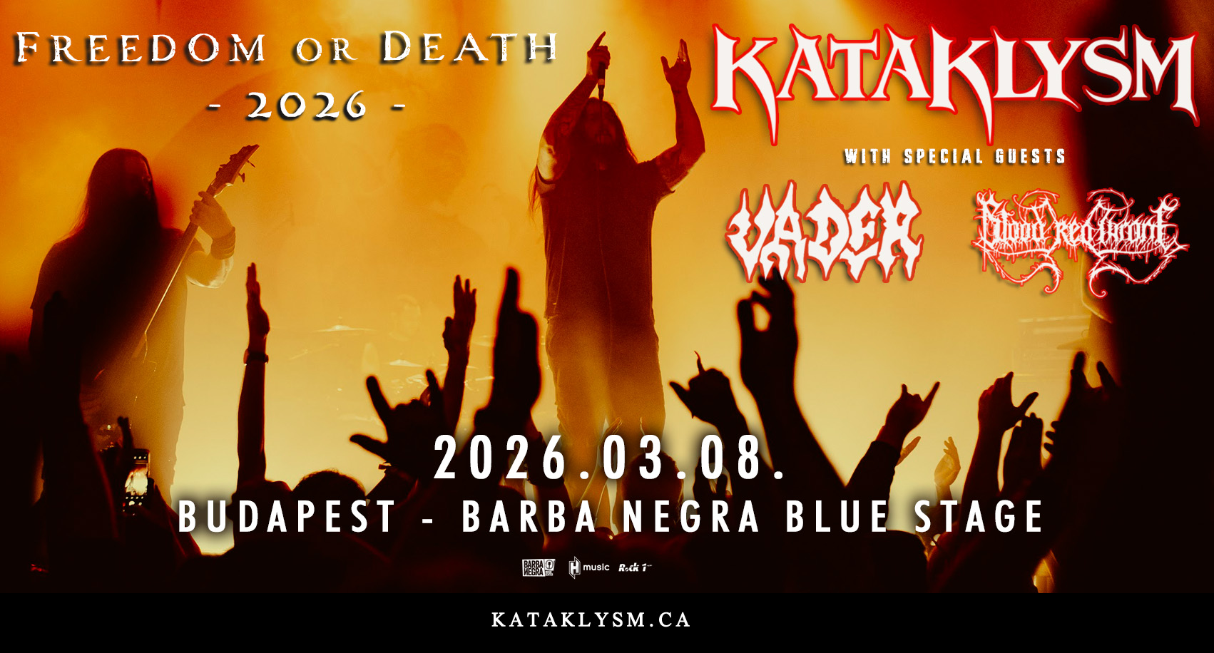 KATAKLYSM - FREEDOM OR DEATH TOUR 2026