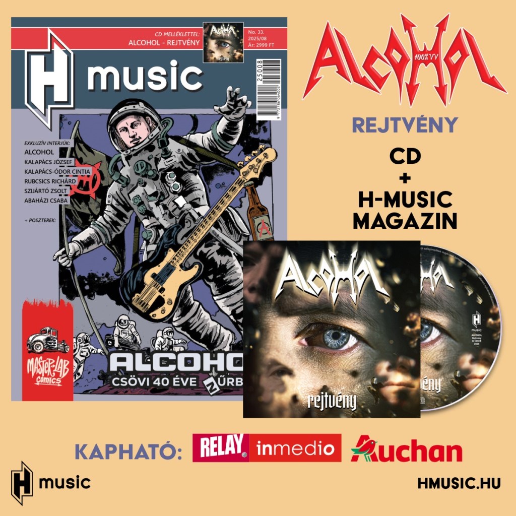 Még február 17-ig a standokon az Alcohol zenekar "Rejtvény" CD + H-Music magazin kombója!