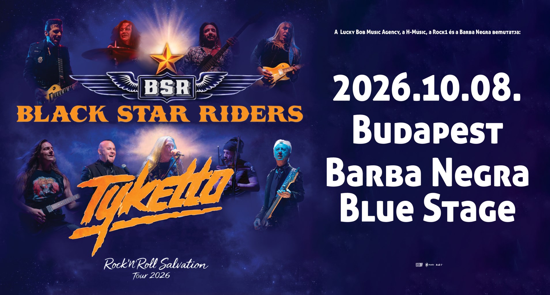 Black Star Riders & Tyketto – Rock ‚n‘ Roll Salvation Double Headline Tour 2026