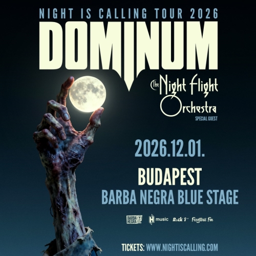 DOMINUM: a Night Is Calling turné decemberben érkezik Budapestre a The Nigth Flight Orchestra-val karöltve
