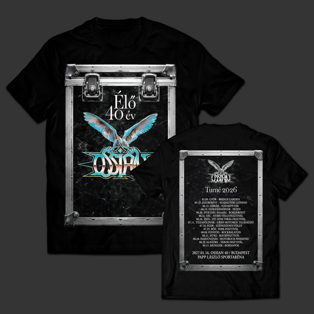 Ossian: Élő 40 év Borító Férfi Póló