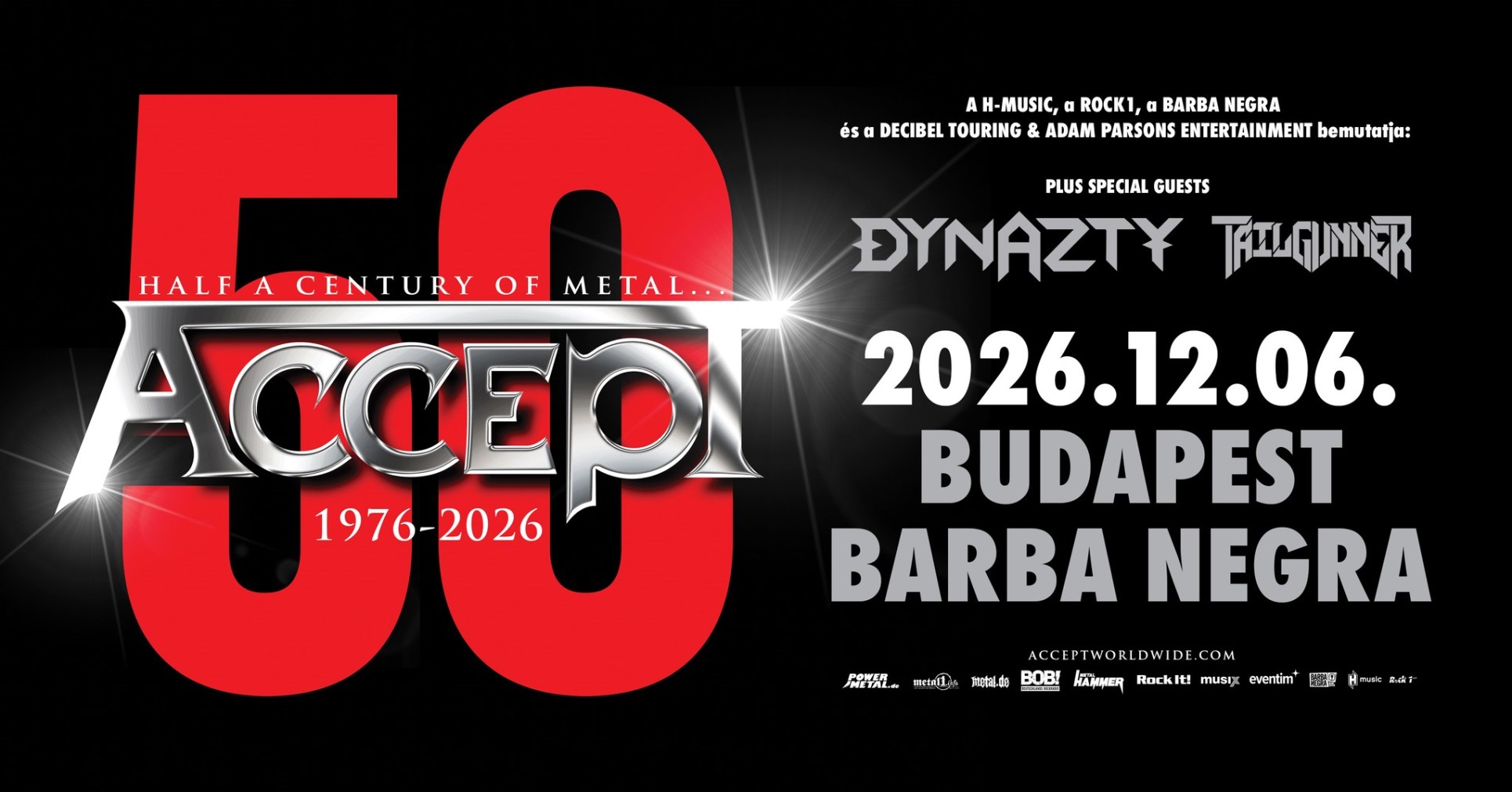 ACCEPT 50th Anniversary Tour 2026