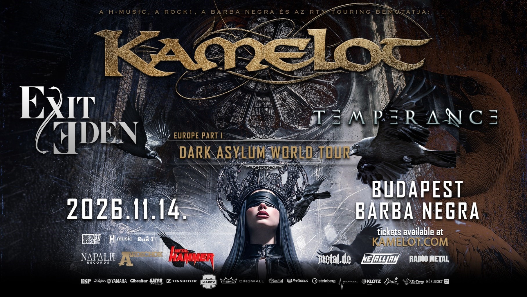 KAMELOT - DARK ASYLUM WORLD TOUR