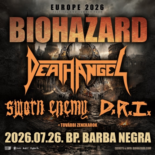 D.R.I. július 26-án a Biohazard előtt a Barba Negrában!