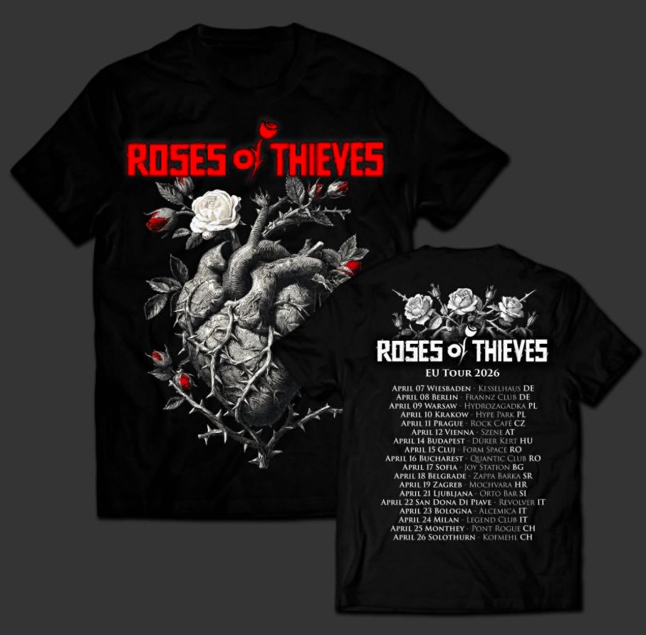 Roses Of Thieves: 2026 Turné Póló