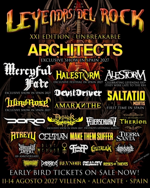 A Dalriada és a Roses Of Thieves a jövő évi Leyendas del Rock Fesztiválon!